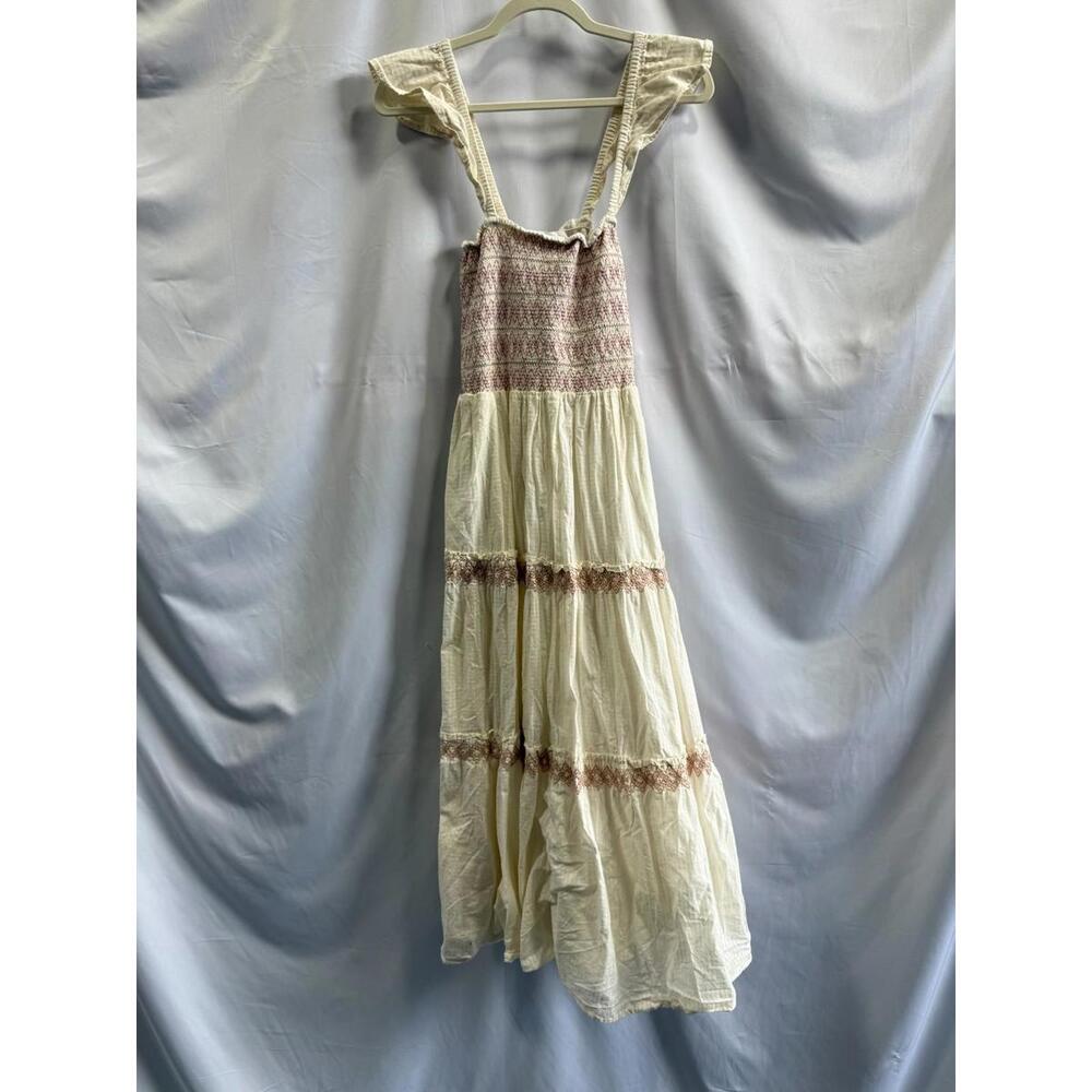 Madewell Embroidered Lucie Midi Dress Size M with Snags - Picture 4 of 7
